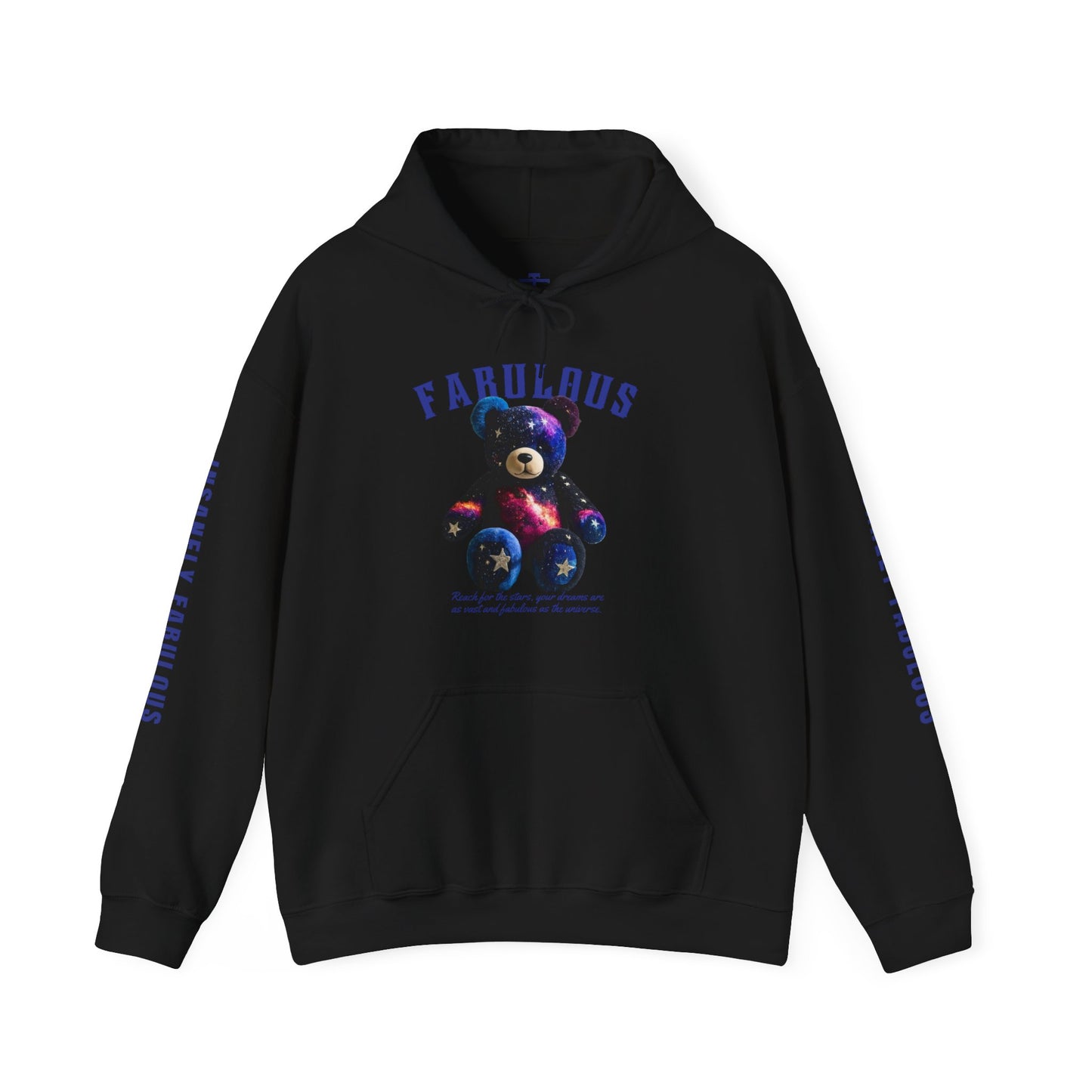 Fabulous Galaxy Dreams Hoodie with Cosmic Stardust Snugglebear Design