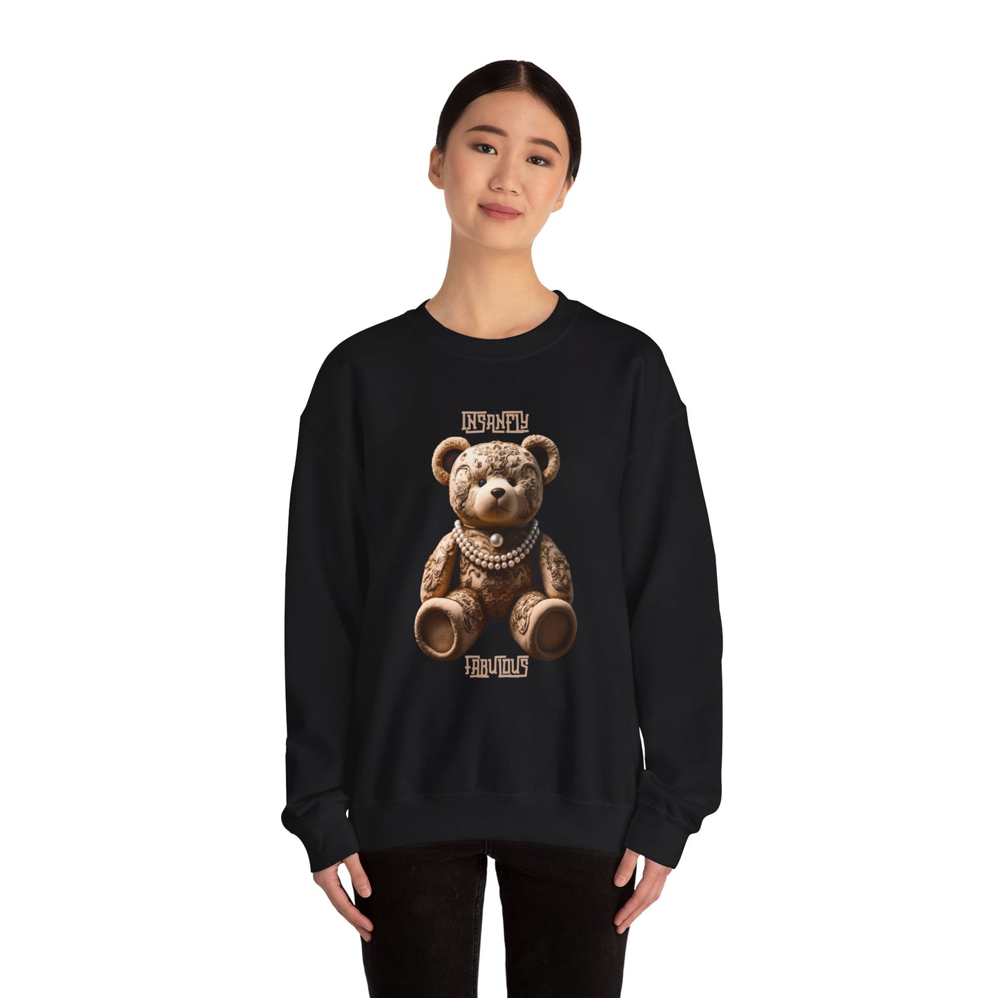 Insanely Fabulous Elegance Sweatshirt with Sophisticated Teddy Design