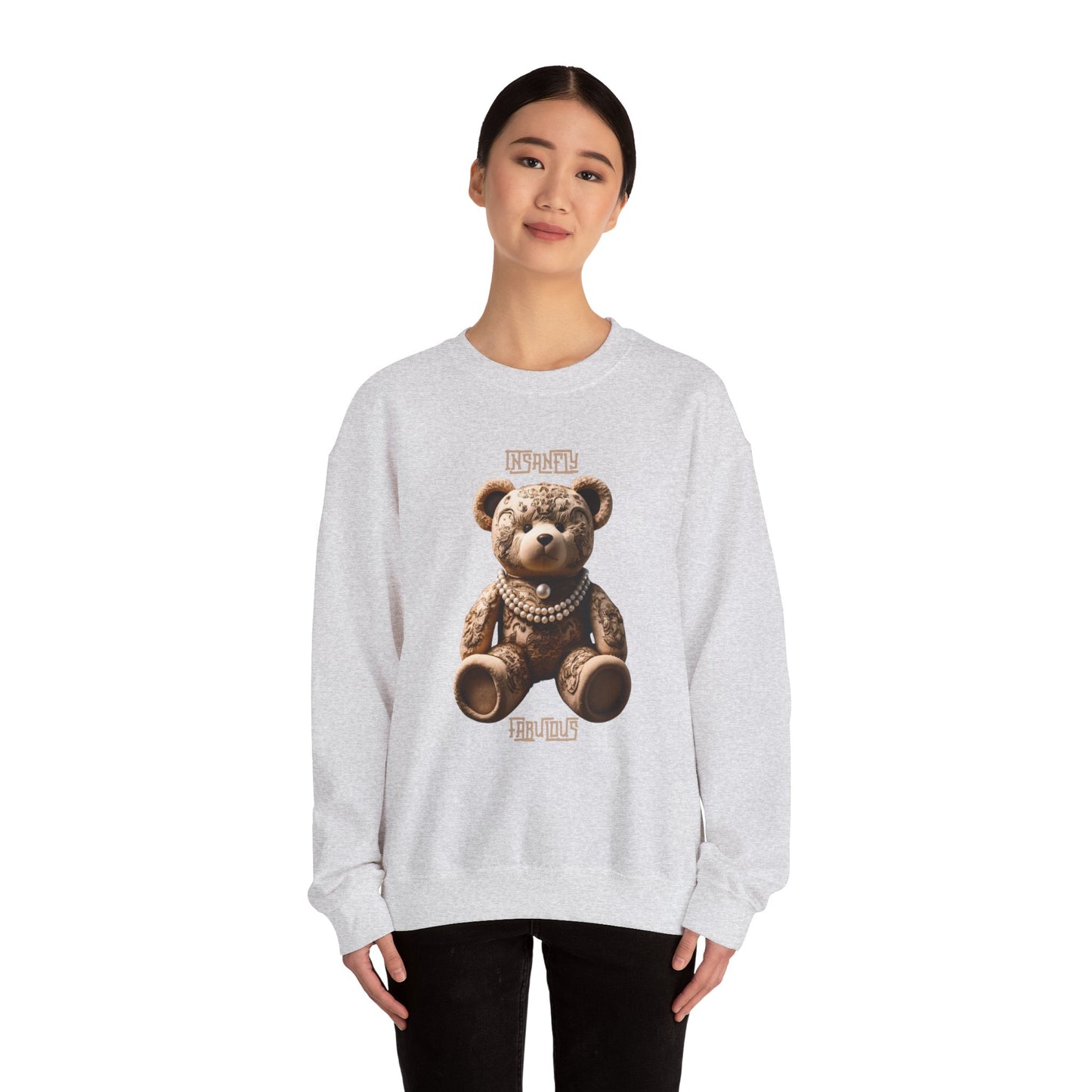 Insanely Fabulous Elegance Sweatshirt with Sophisticated Teddy Design