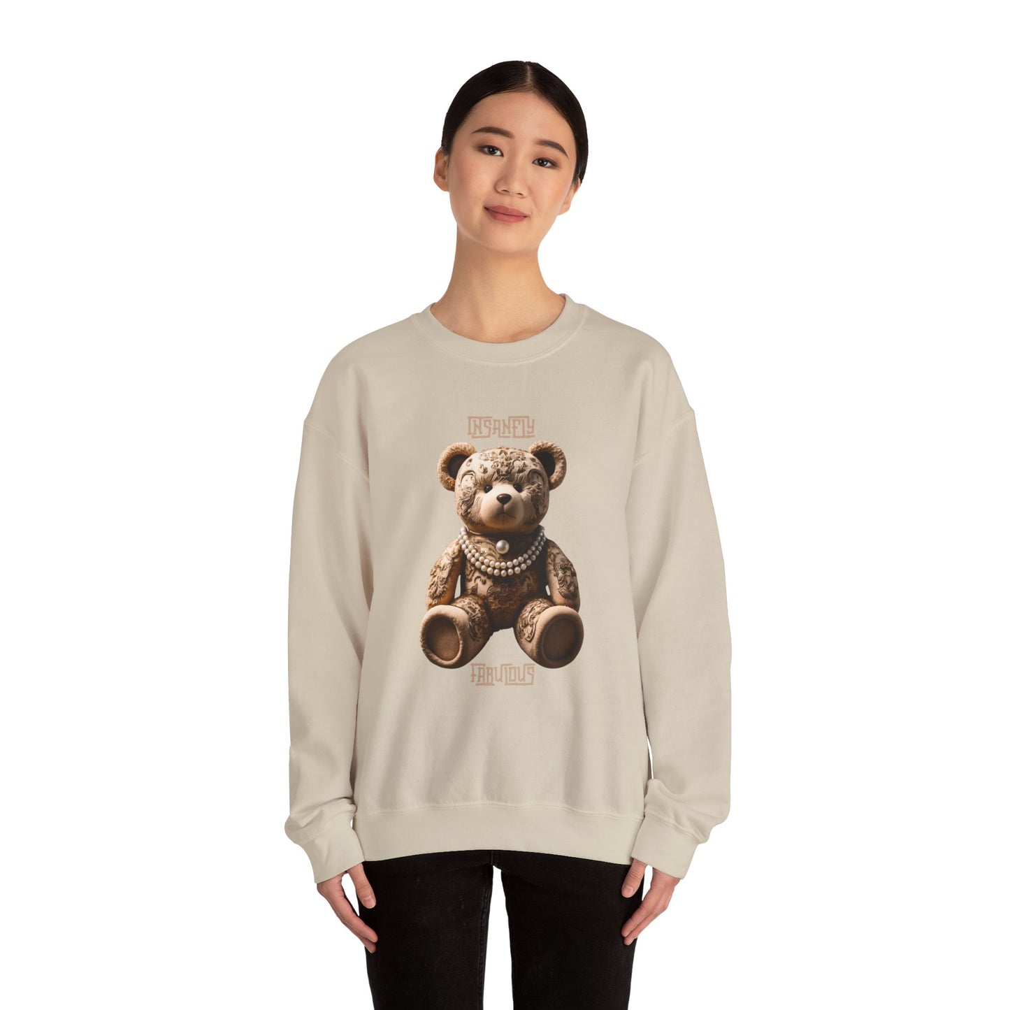 Insanely Fabulous Elegance Sweatshirt with Sophisticated Teddy Design