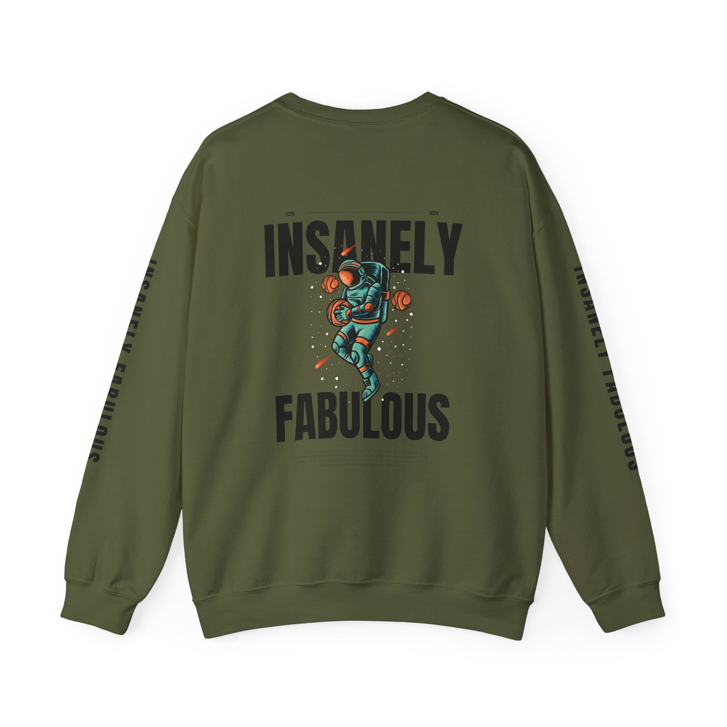 Insanely Fabulous Astronaut Bliss Crewneck Sweatshirt