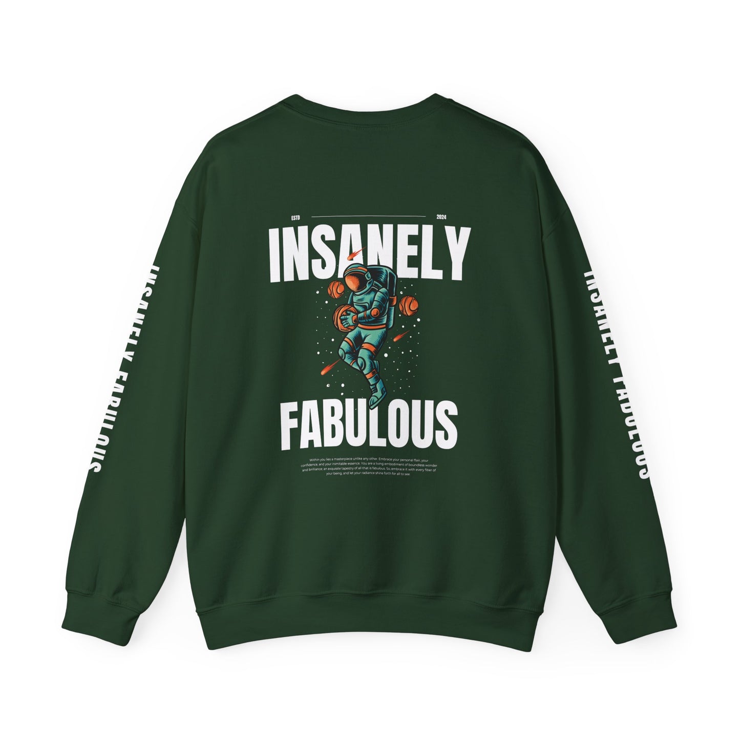 Insanely Fabulous Astronaut Bliss Crewneck Sweatshirt