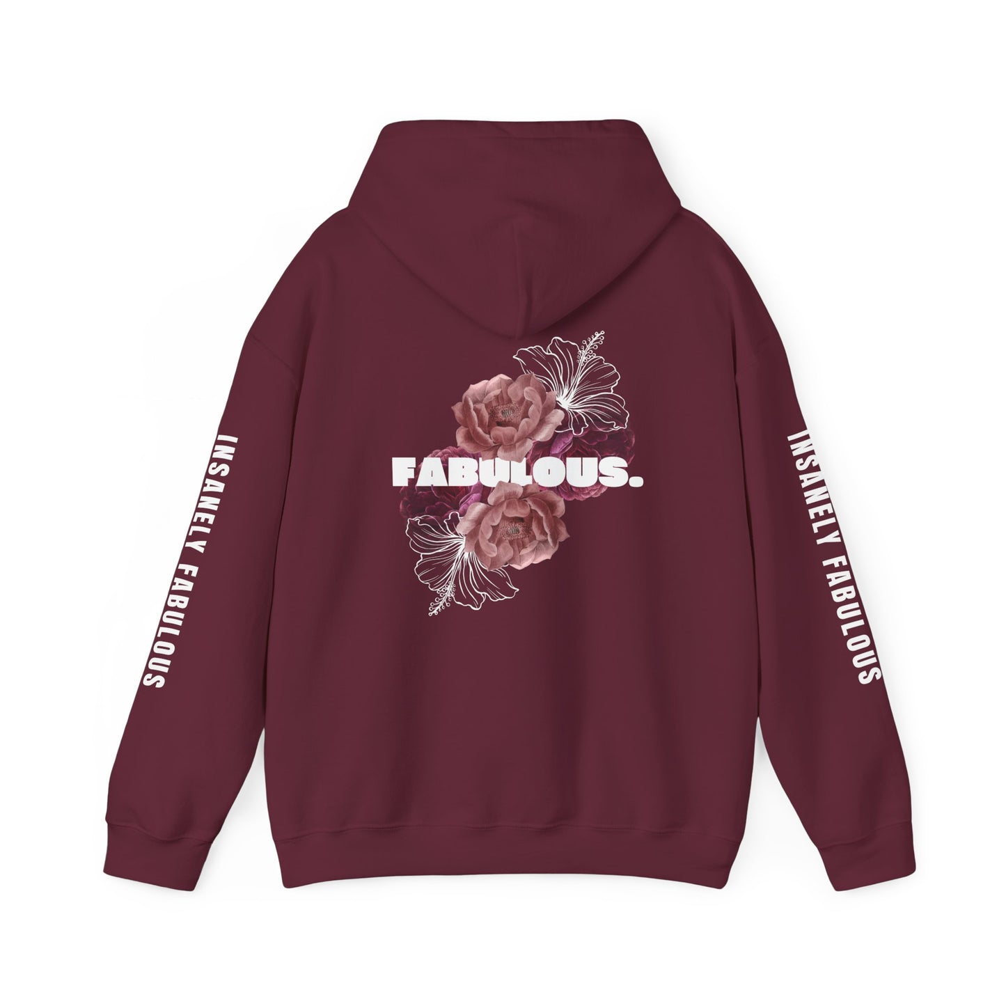 InsanelyBlend™ Fabulous Retro Floral Hooded Sweatshirt