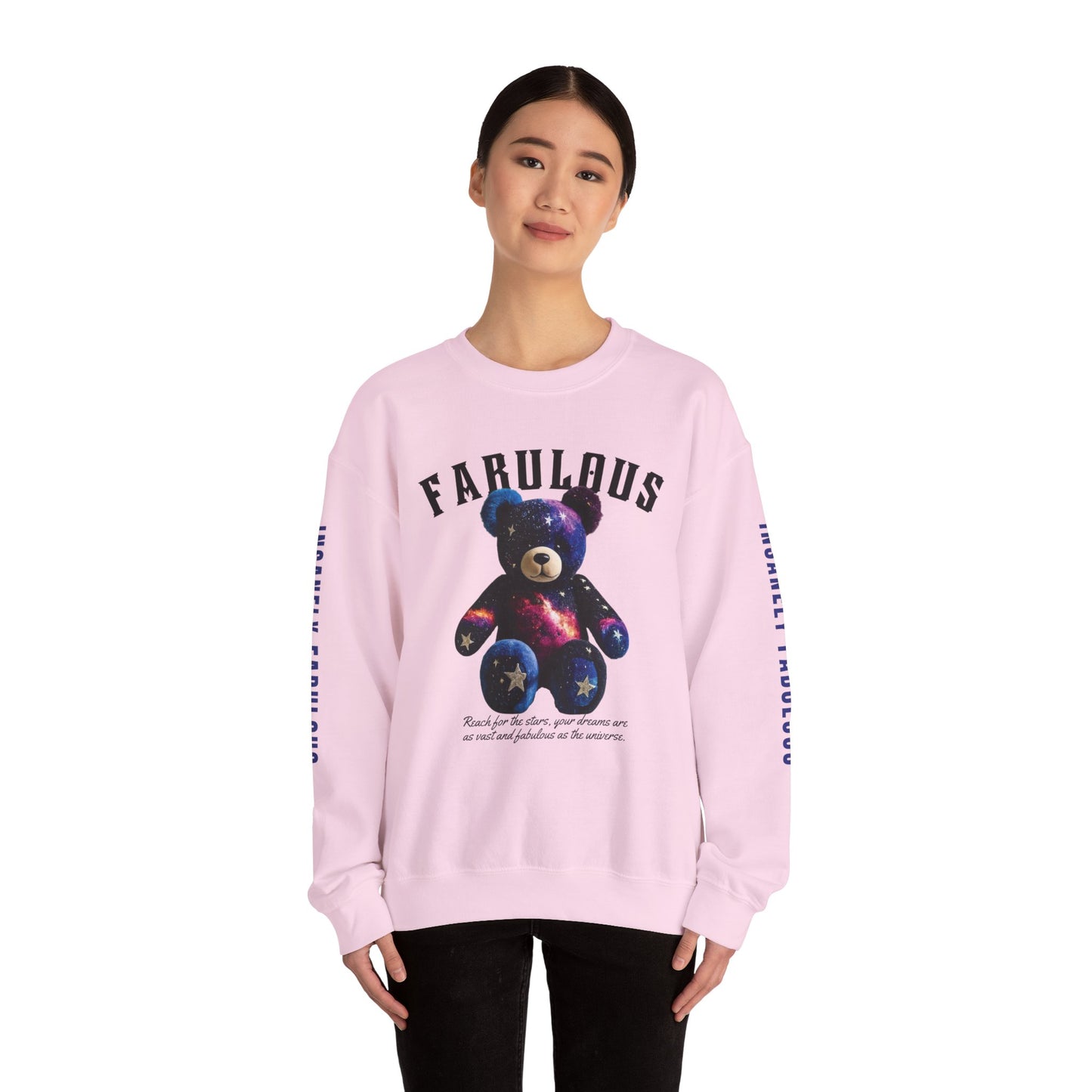 Fabulous Galaxy Dreams Cosmic Stardust Snugglebear Sweatshirt